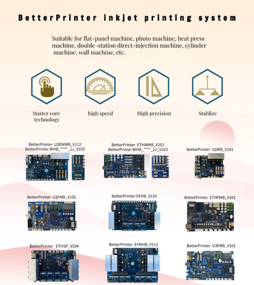 UV Flatbed Printer Control System Inkjet Printhead XP600 Printer Board Kit For PET Film Heat Transfer Printer